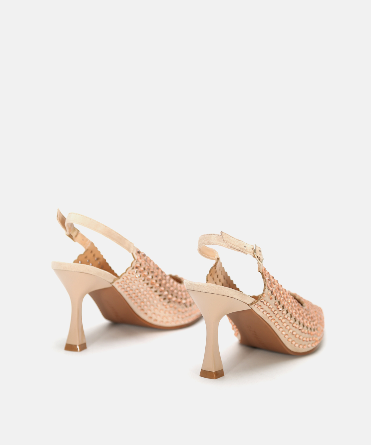 Sapato aberto atr&aacute;s strass image number null